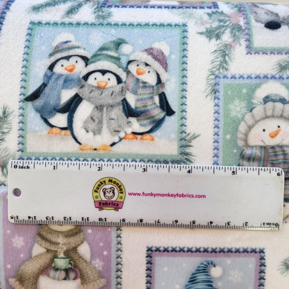 CLEARANCE Multi Peace Love And Joy Digital - Shannon Fabrics Cuddle Minky