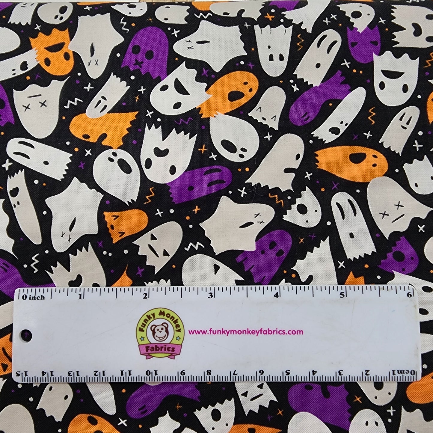 CLEARANCE Lights Out Spooky - Robert Kaufman Cotton