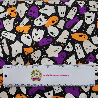 CLEARANCE Lights Out Spooky - Robert Kaufman Cotton