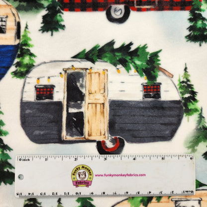 Gone Camping Multi Digital - Shannon Fabrics Cuddle Minky