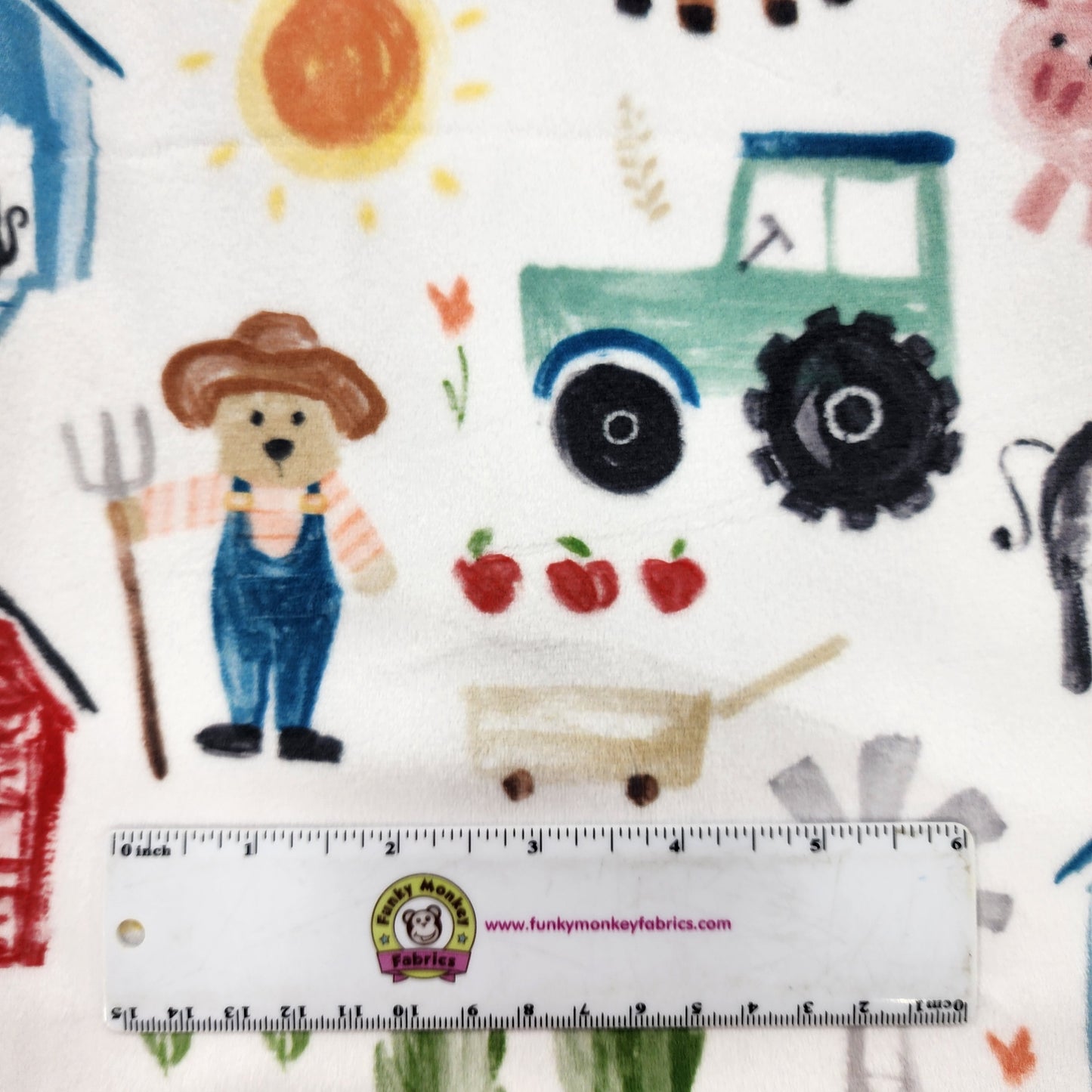 Farmer Ted Digital - Shannon Fabrics Cuddle Minky