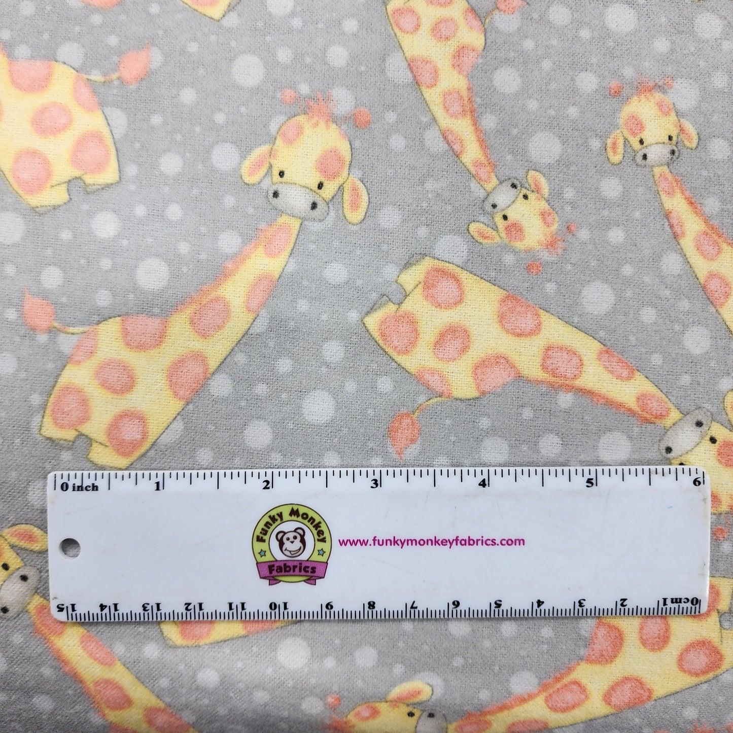 Giraffes on Grey - AE Nathan Flannel