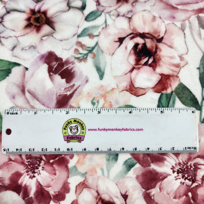 Rosewater Country Floral Digital - Shannon Fabrics Cuddle Minky