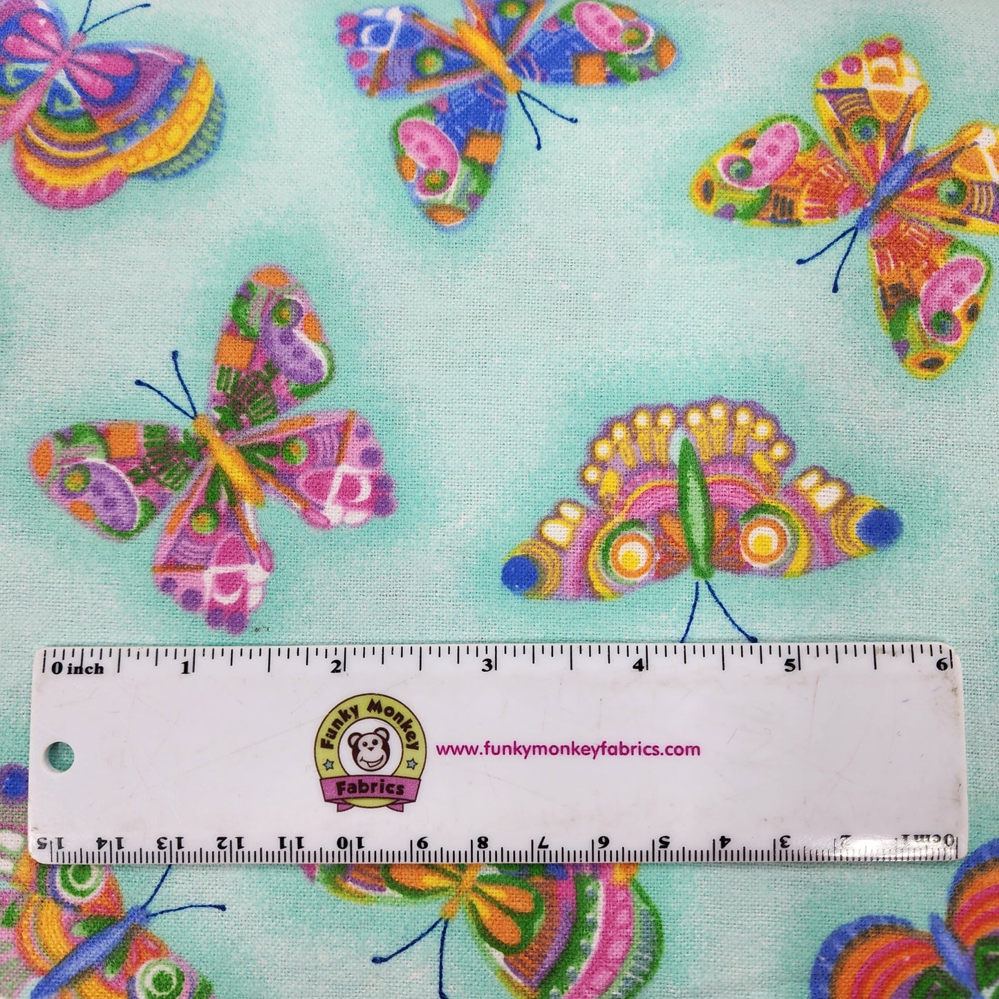 Aqua Butterflies - AE Nathan Flannel