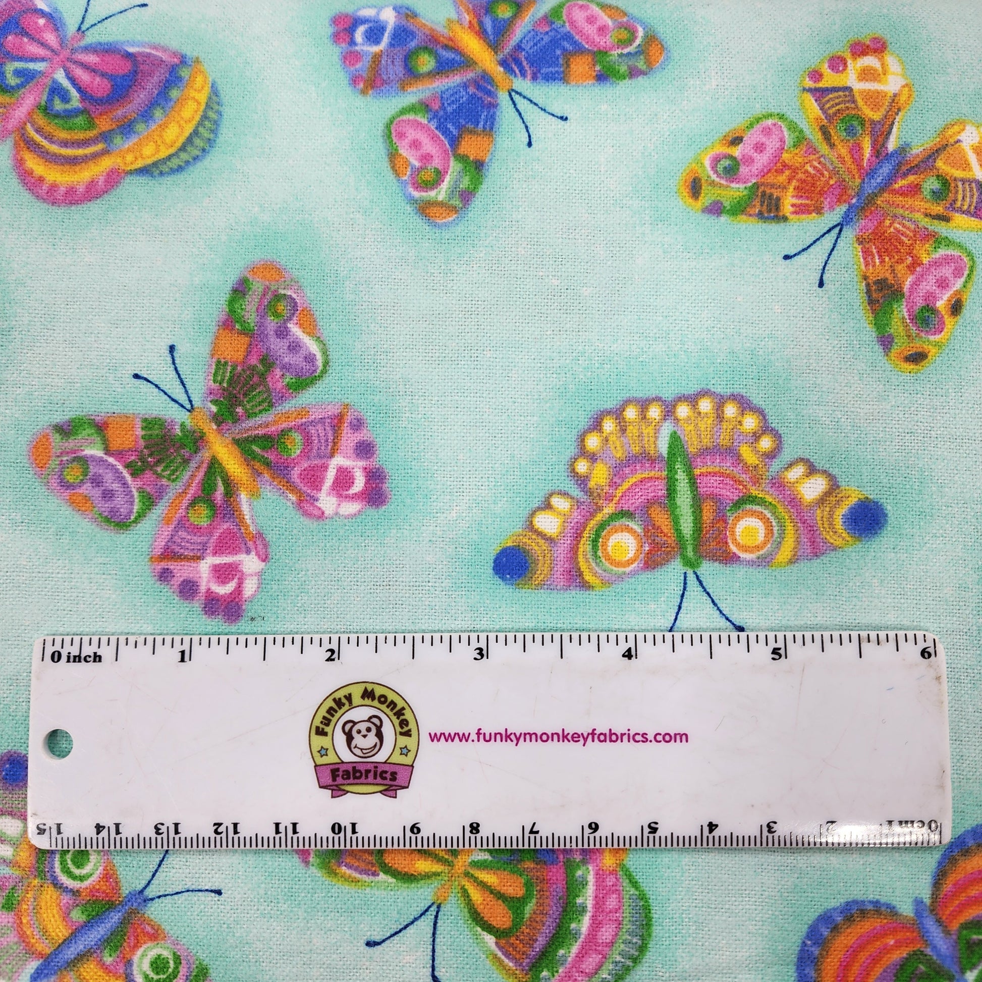 Aqua Butterflies - AE Nathan Flannel