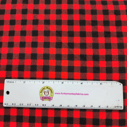 Red/Black Check Crimson - Robert Kaufman Cotton