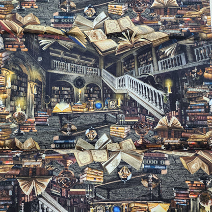 Multi Magic Haunted Library - Timeless Treasures Cotton