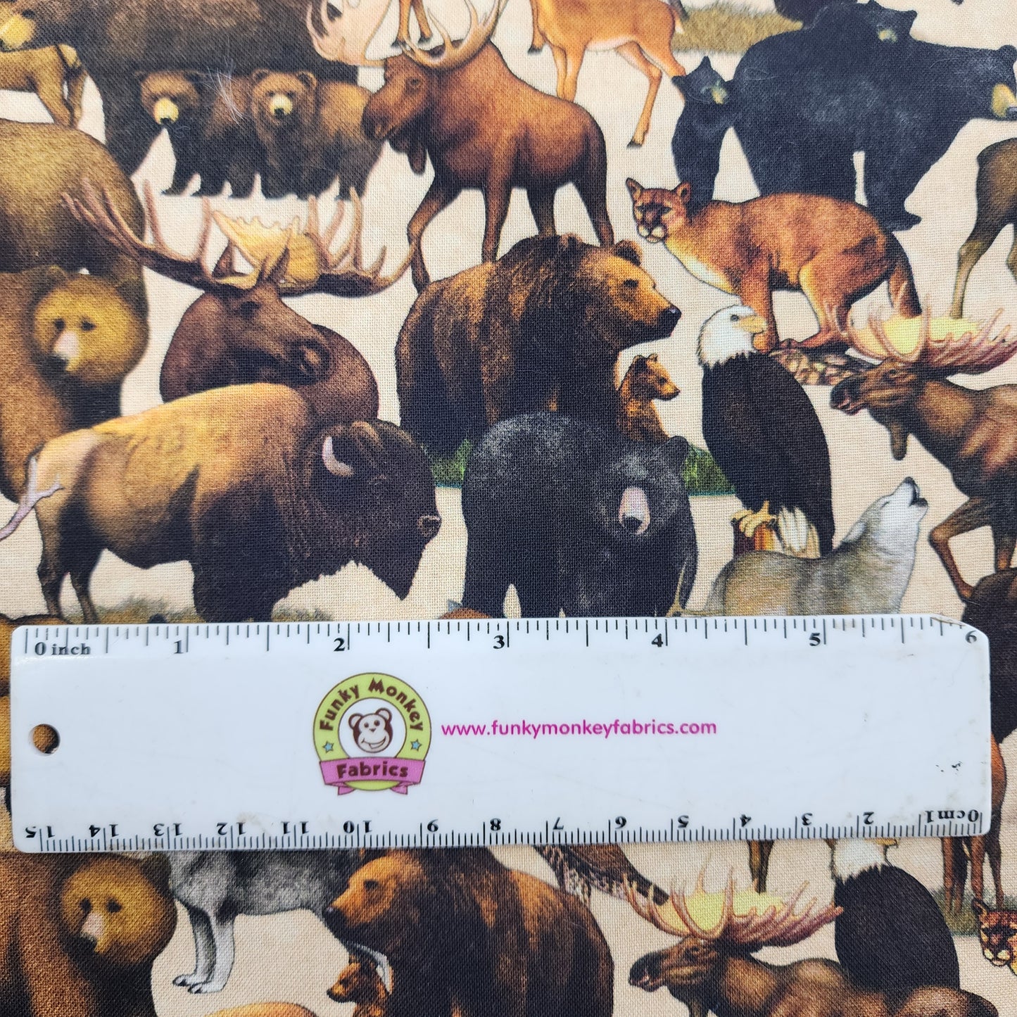 CLEARANCE Packed Animals - Quilting Treasures Cotton