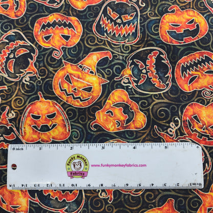 CLEARANCE Wicked Pumpkin Toss - Quilting Treasures Cotton