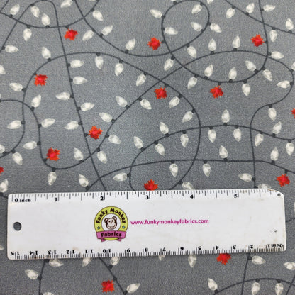 Festive Canada Grey Lights - Windham Fabrics Cotton