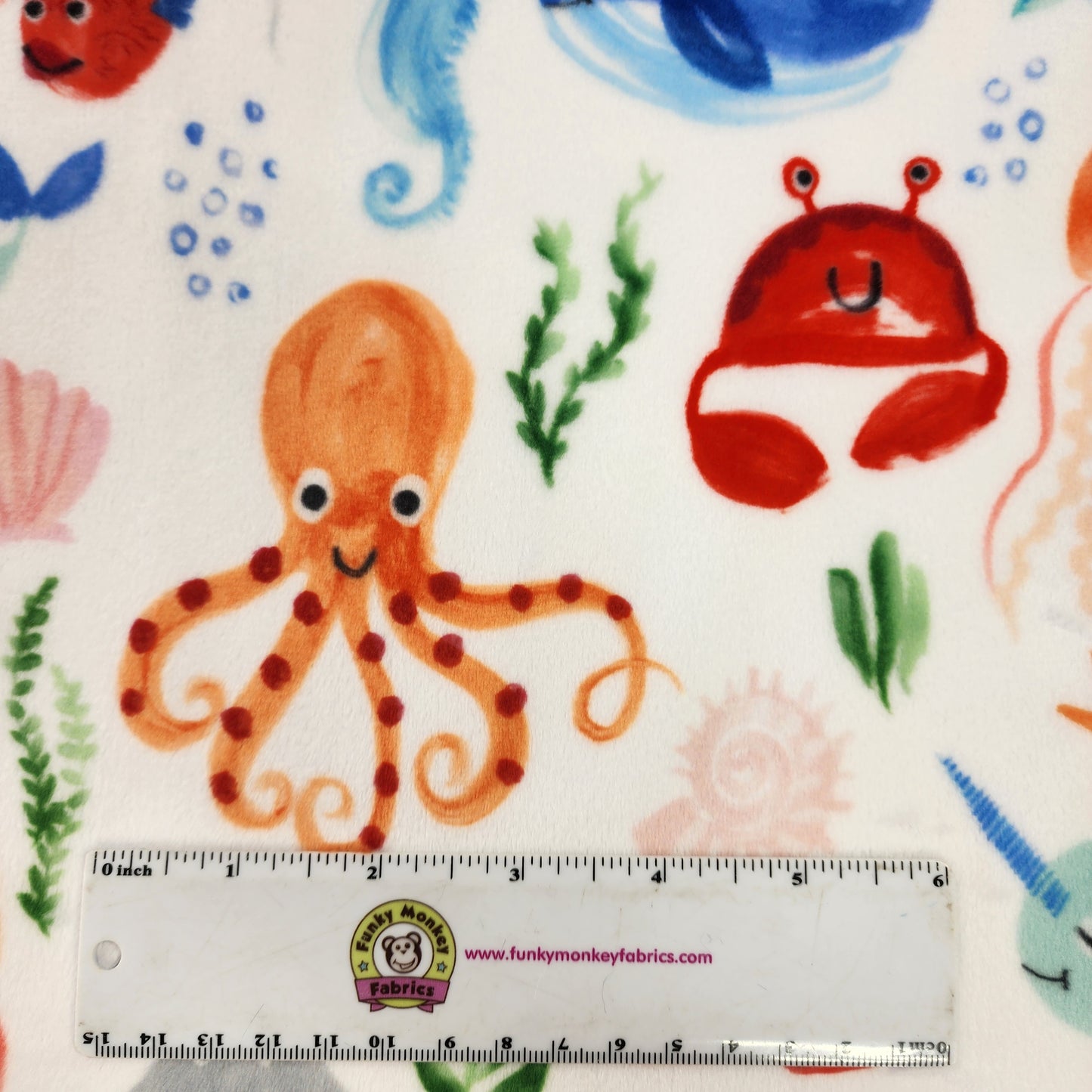 Sea Pals Digital - Shannon Fabrics Cuddle Minky