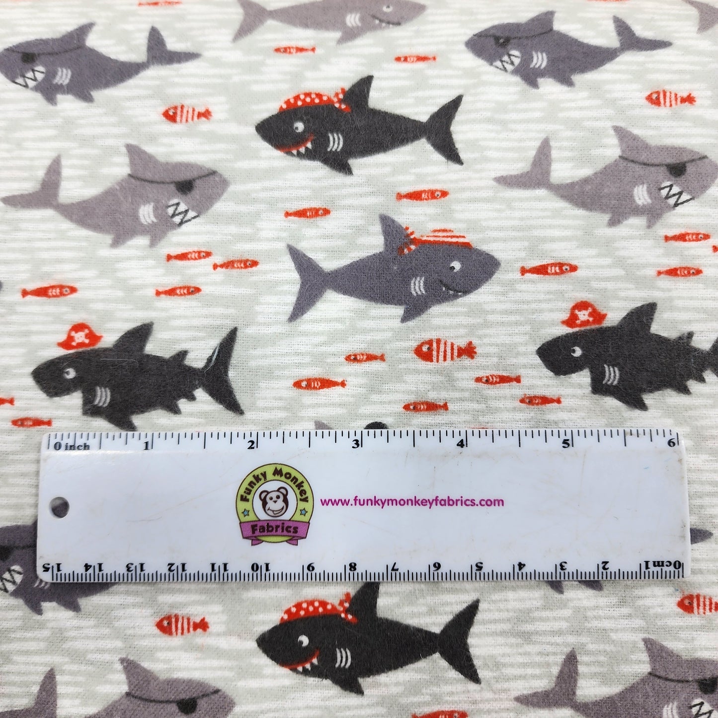 CLEARANCE Grey Sharks are Jawsome - Camelot Flannel