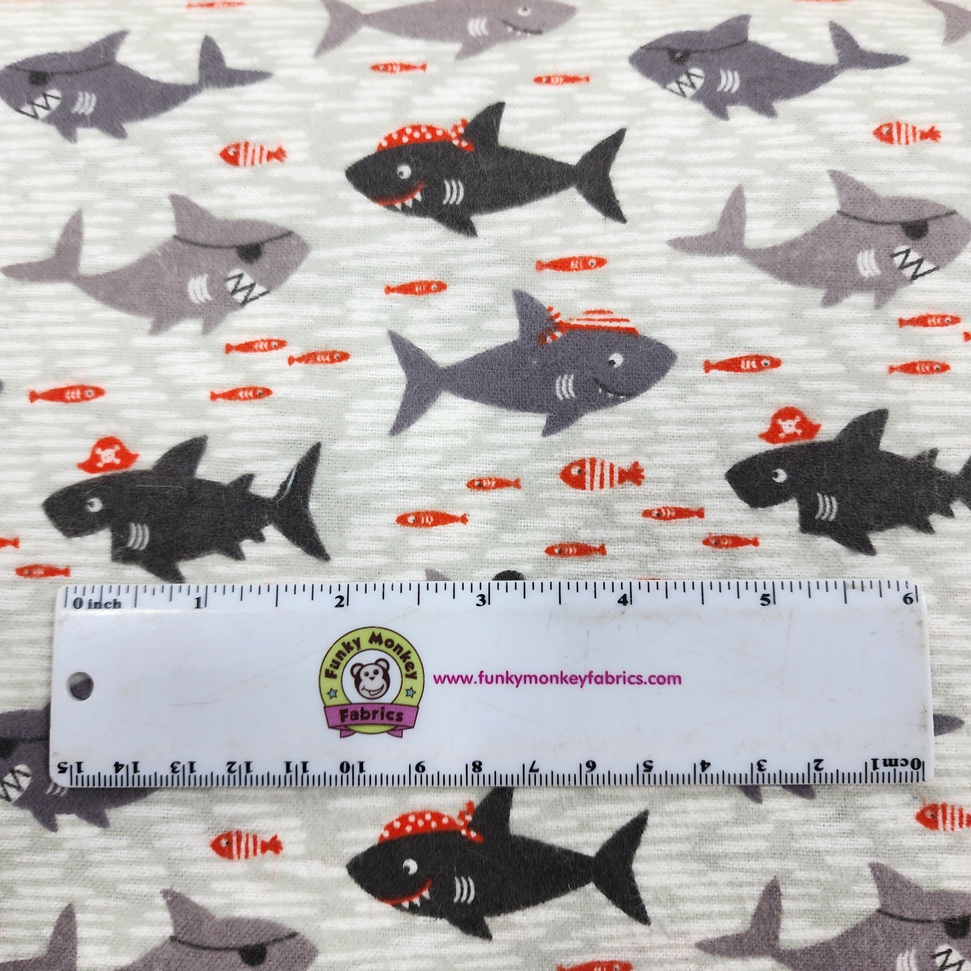 CLEARANCE Grey Sharks are Jawsome - Camelot Flannel