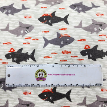 CLEARANCE Grey Sharks are Jawsome - Camelot Flannel