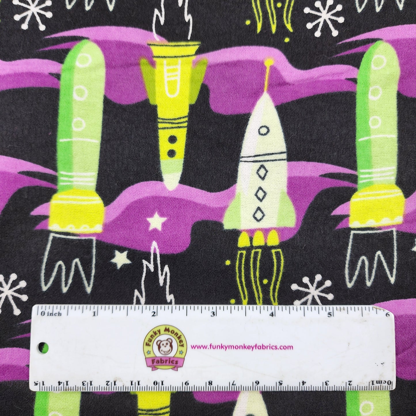 CLEARANCE Aim for the Moon Purple - Camelot Flannel