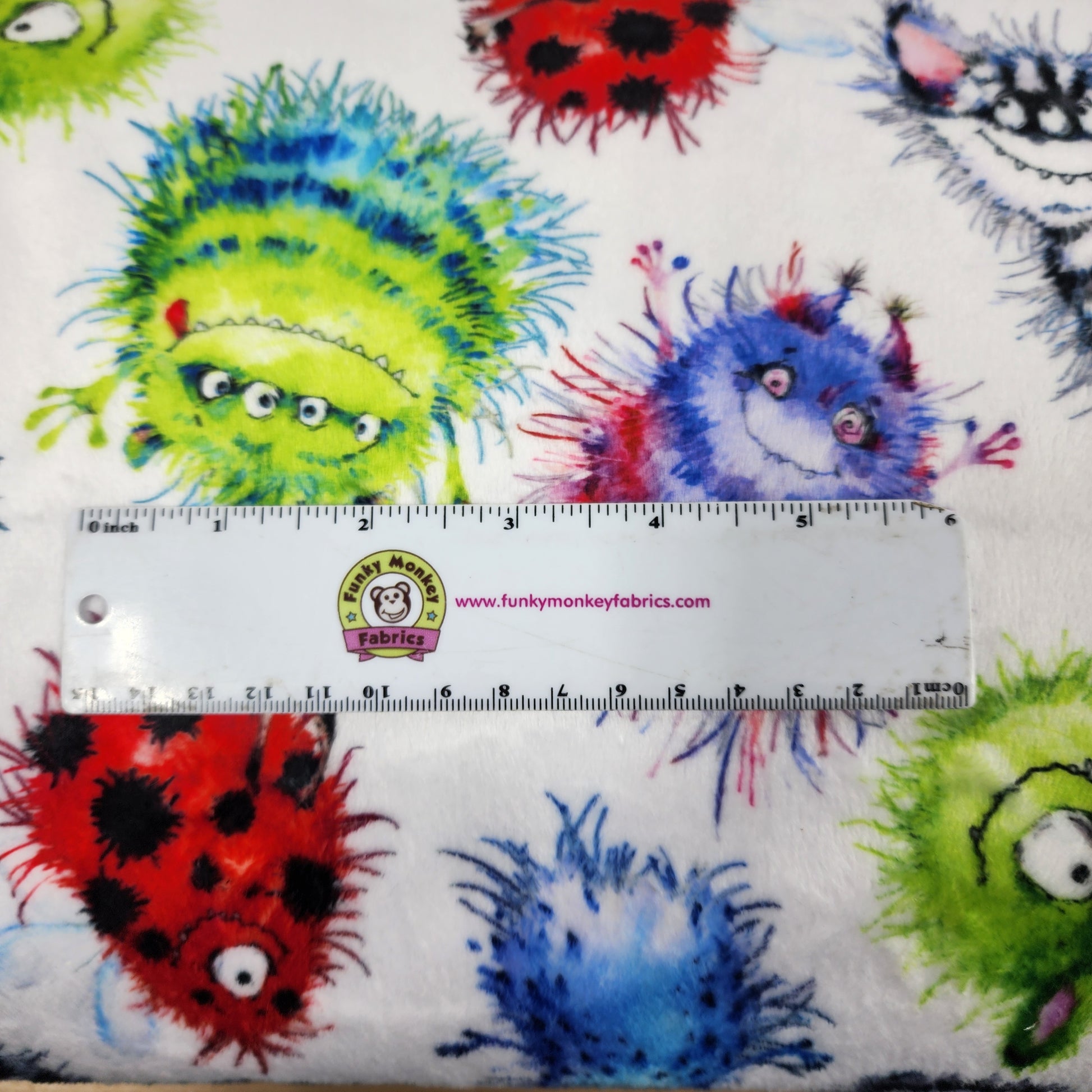 Multi Monster Bash Digital - Shannon Fabrics Cuddle Minky