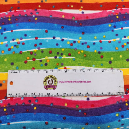 Multi Rainbow Dots - AE Nathan Flannel