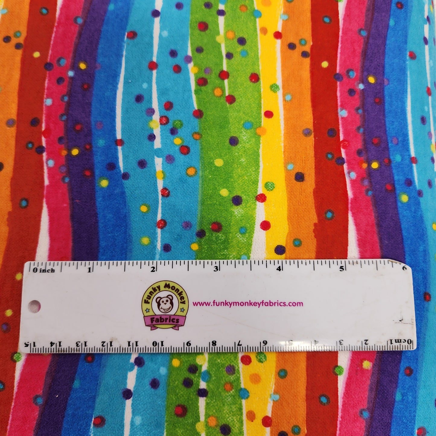 Multi Rainbow Dots - AE Nathan Flannel