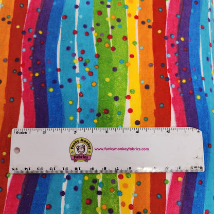 Multi Rainbow Dots - AE Nathan Flannel