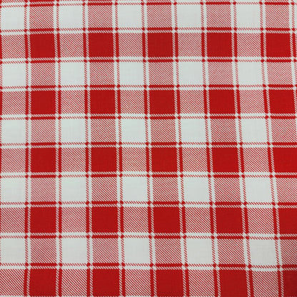 Red/White Plaid - 3 Wishes Cotton (19842-red)