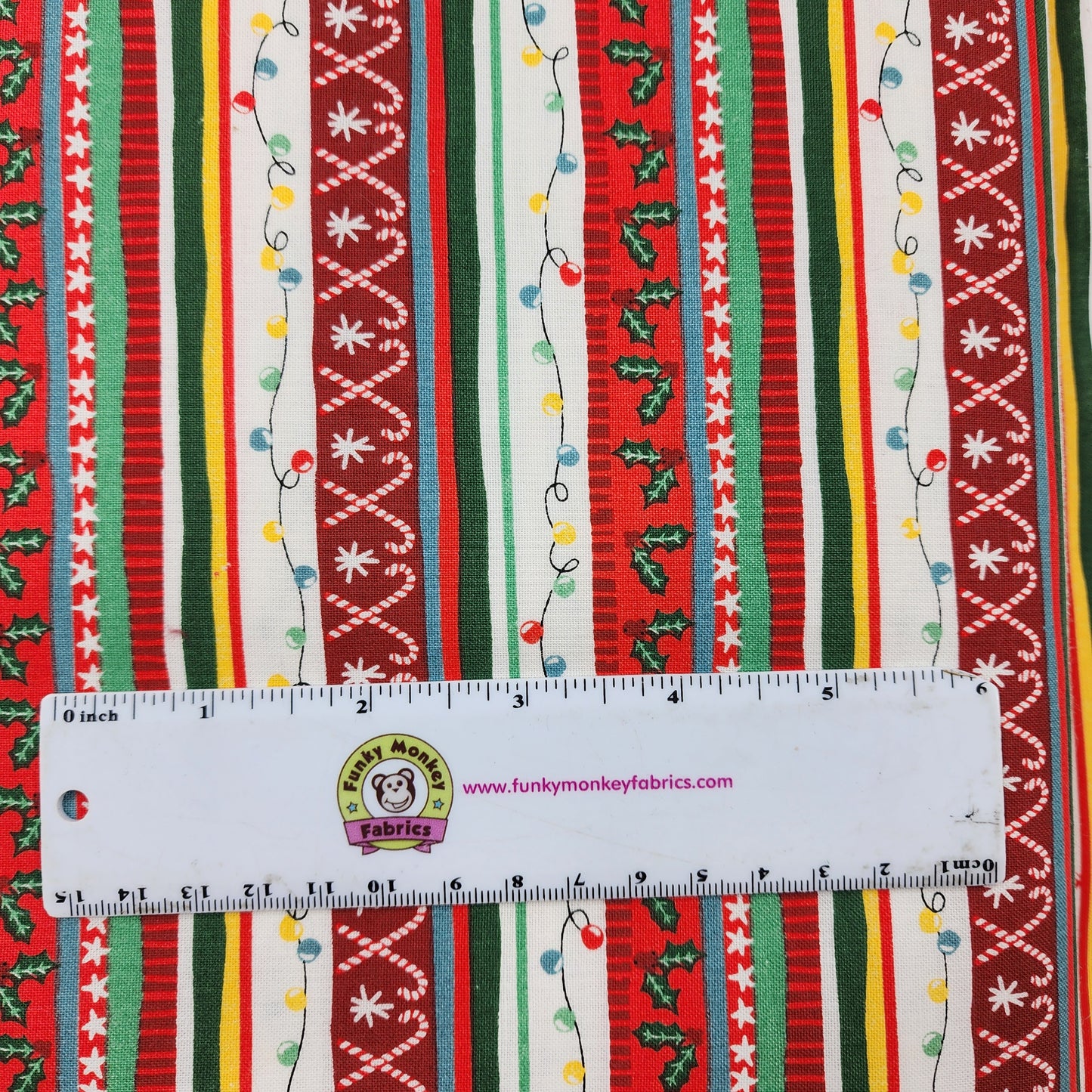 Holiday Tinsel Stripe - 3 Wishes Cotton