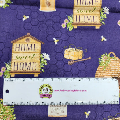 CLEARANCE The Art Of Beekeeping - Wilmington Prints Cotton