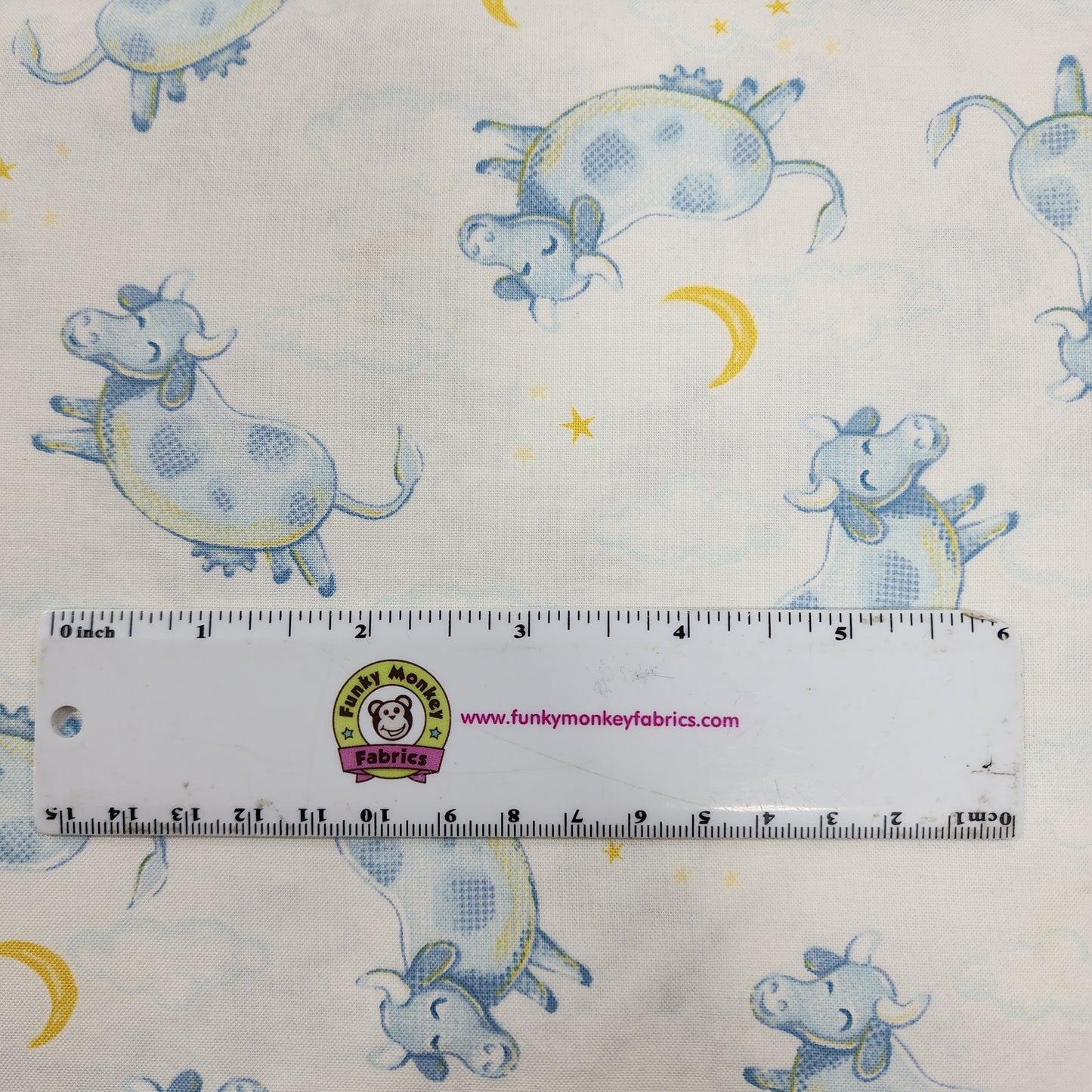 CLEARANCE Cow Jumping over the Moon - Wilmington Prints Cotton