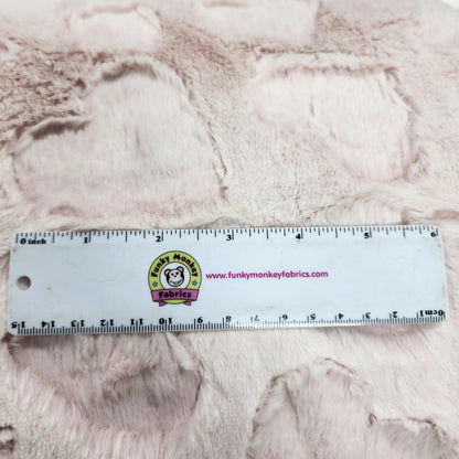 Rosewater Heather Hearts Luxe - Shannon Fabrics Cuddle Minky