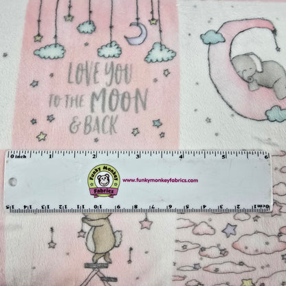 Pink Sweet Melody Design Sweet Dreams Digital - Shannon Fabrics Cuddle Minky (smddcsweetdreampink)