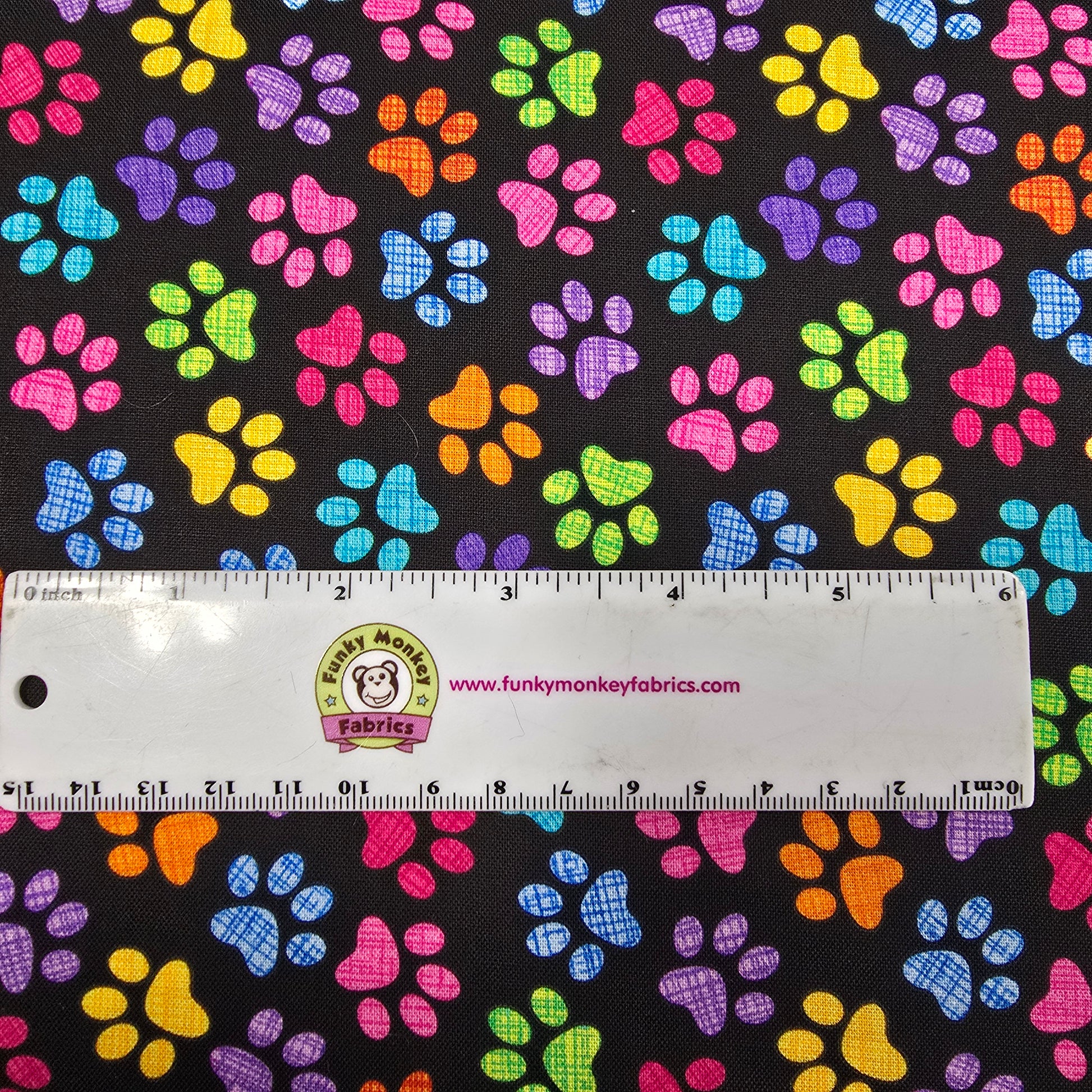 Black Cat Paws - Timeless Treasures Cotton