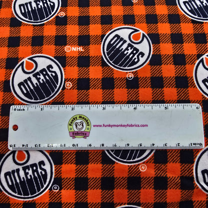 NHL Plaid Edmonton Oilers Flannel