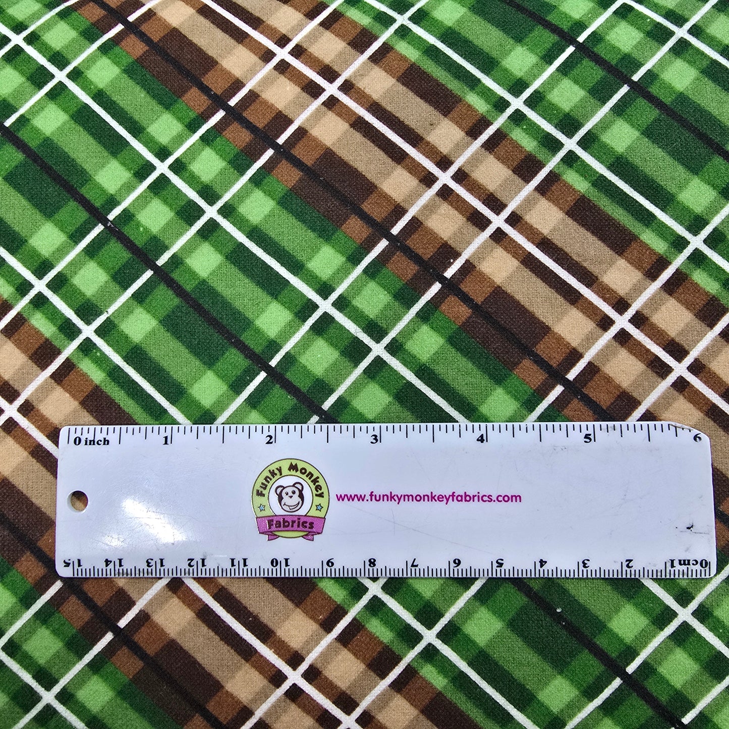 CLEARANCE Green/Brown Plaid - Wilmington Flannel