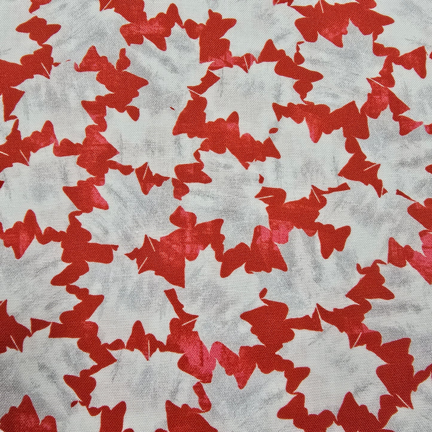 White Maple Leaves on Red - Windham Fabrics Cotton ( 53747-3 red)