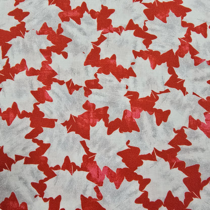 White Maple Leaves on Red - Windham Fabrics Cotton ( 53747-3 red)