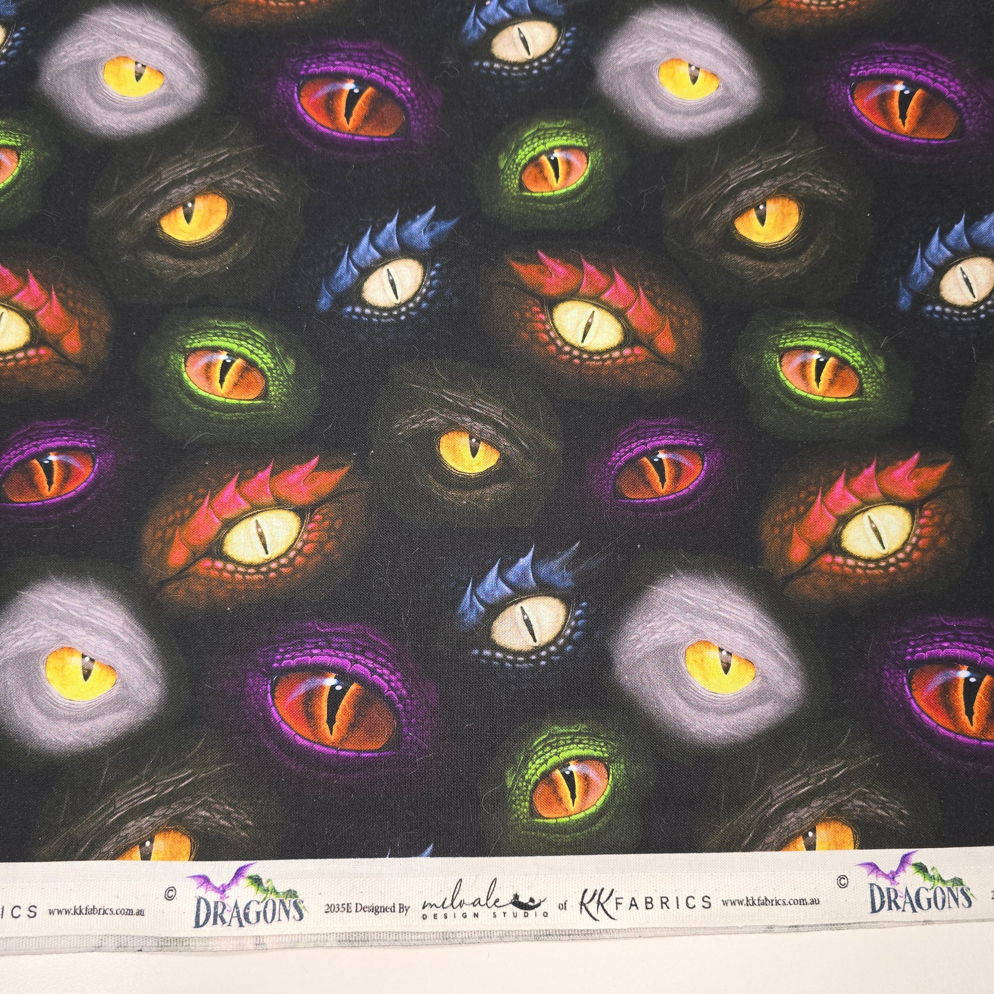Dragon Eyes - KK Fabrics Cotton