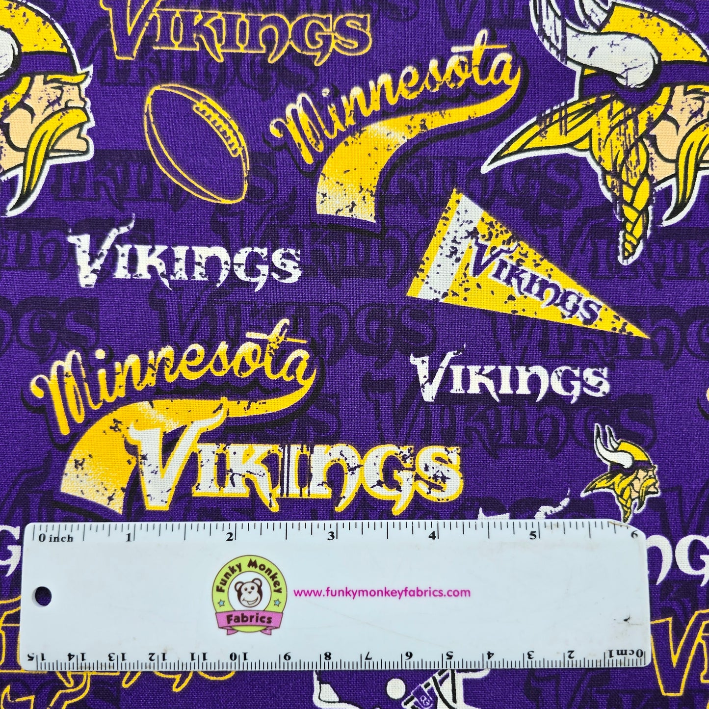 NFL Fancy Minnesota Vikings - Fabric Traditions Cotton