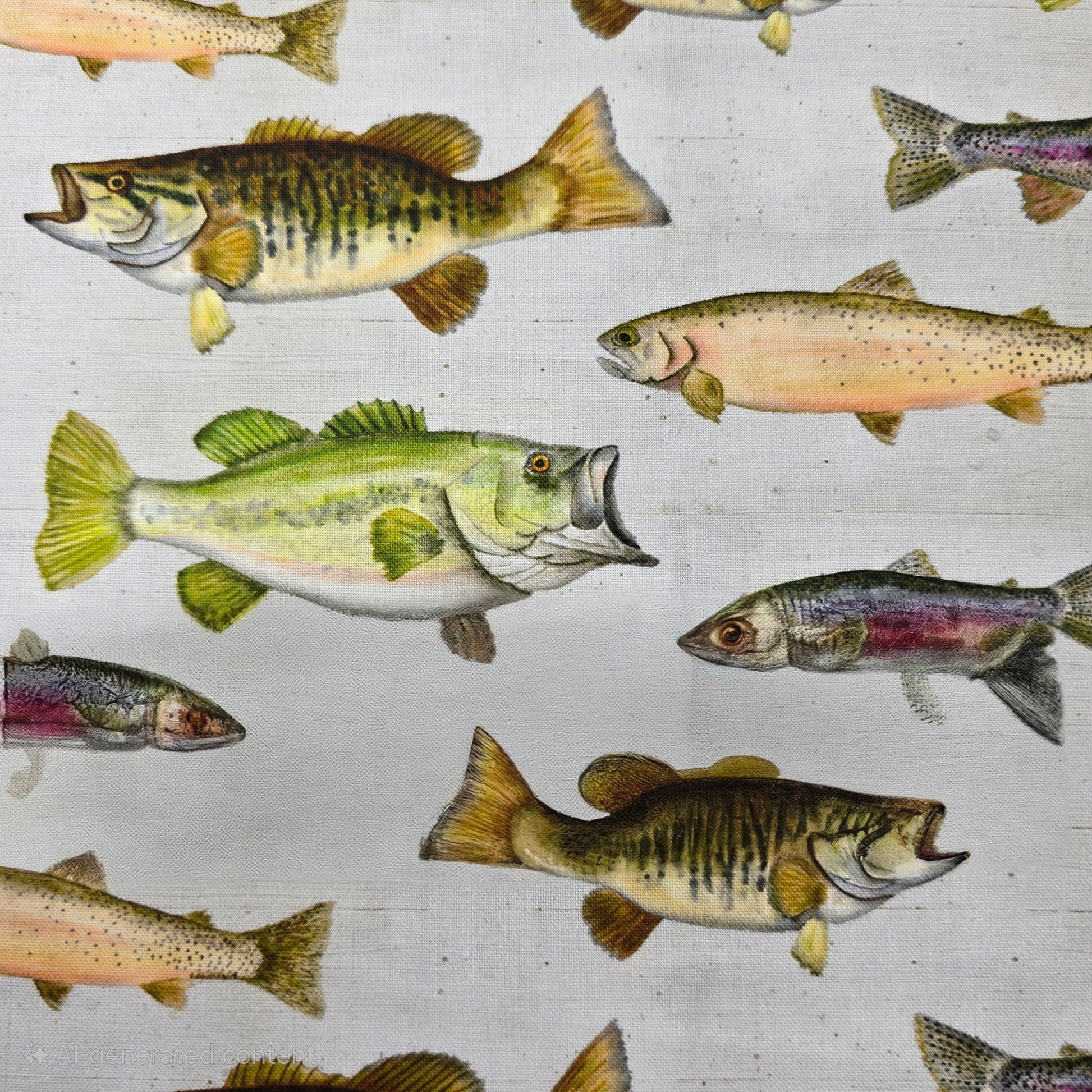 Fish Taxidermy - Camelot Cotton (55240401-01)