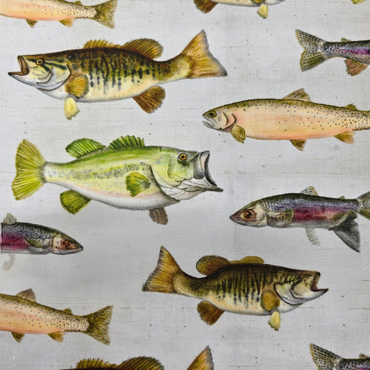 Fish Taxidermy - Camelot Cotton (55240401-01)