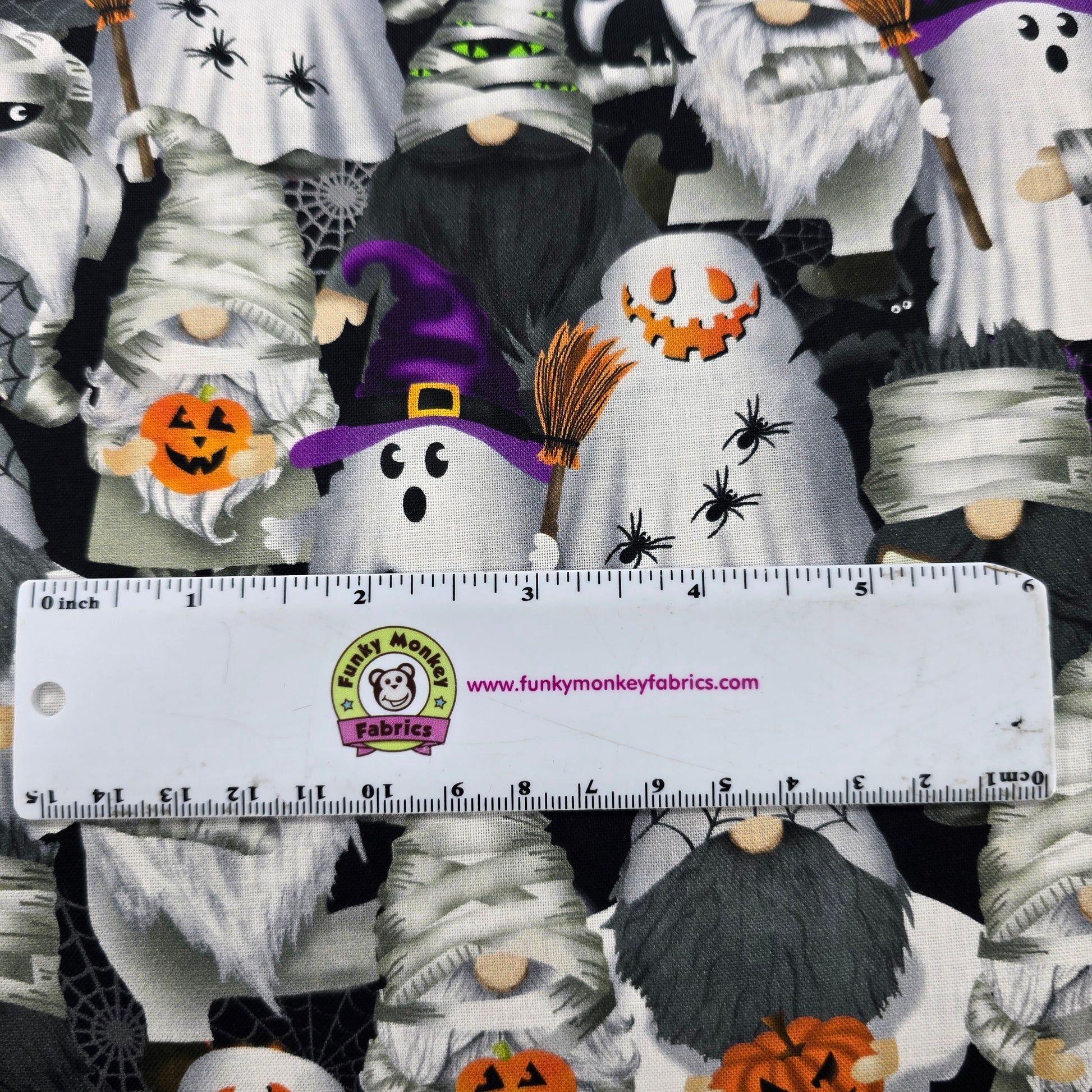 Black Mummy Gnomes - Timeless Treasures Cotton