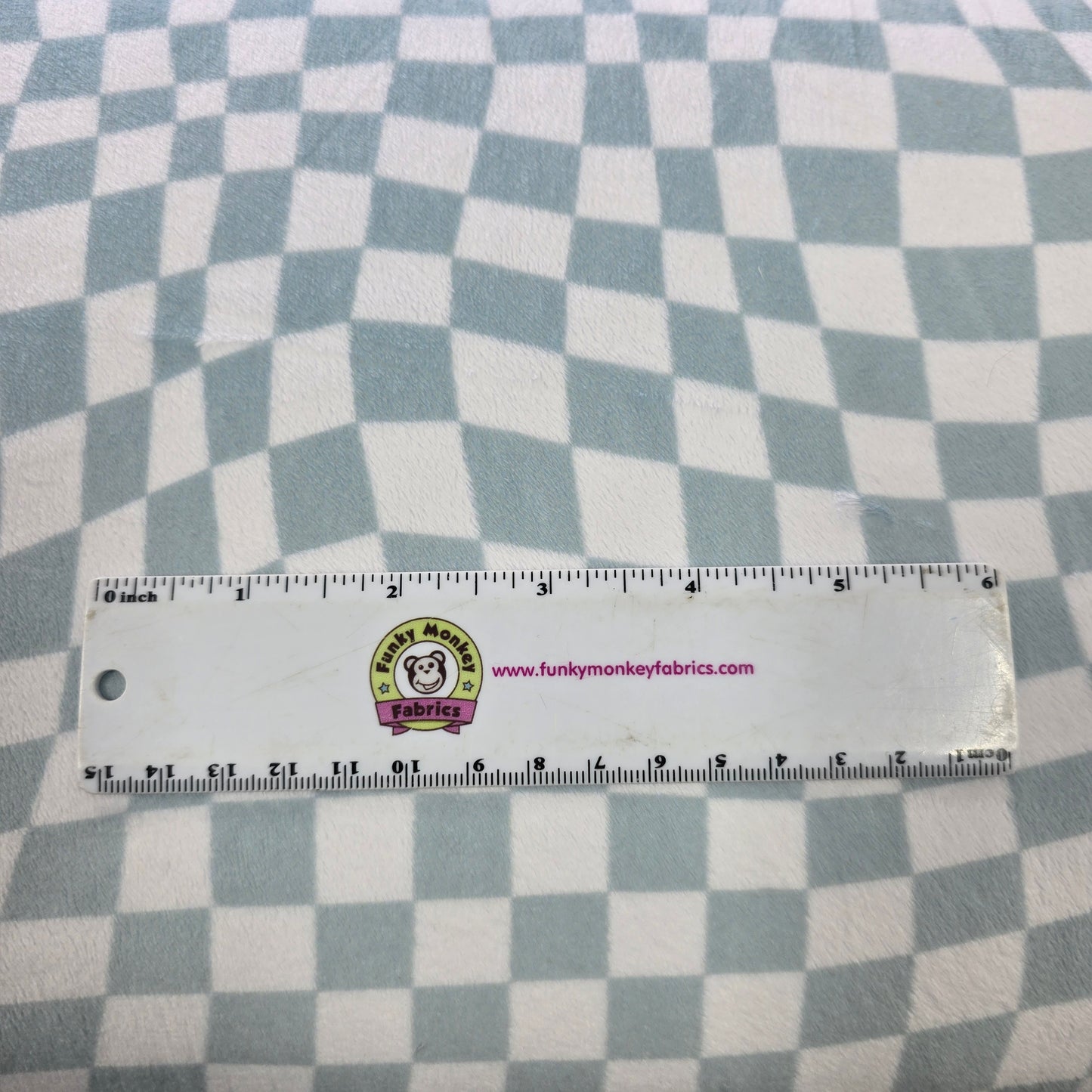 Raindrop Checkmate Digital - Shannon Fabrics Cuddle Minky