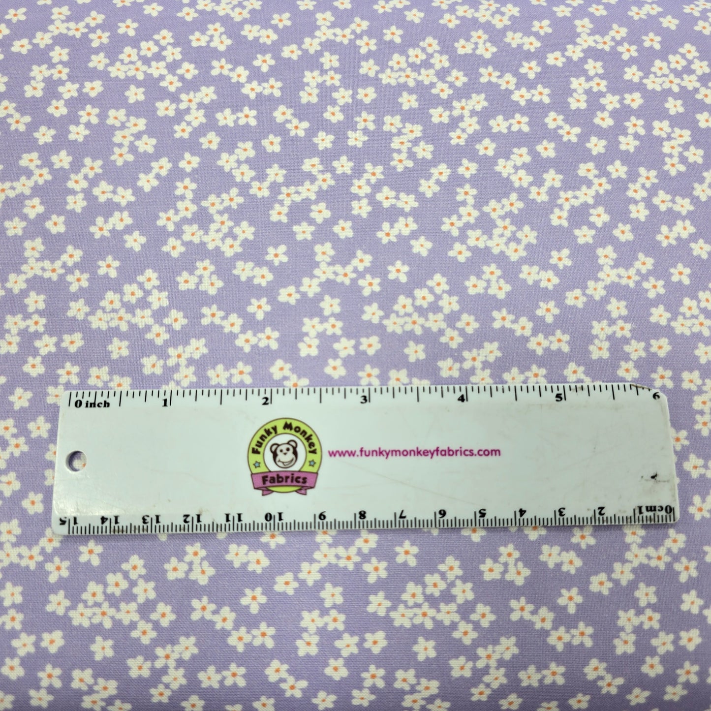 Light Purple Floral Clusters - Camelot Cotton