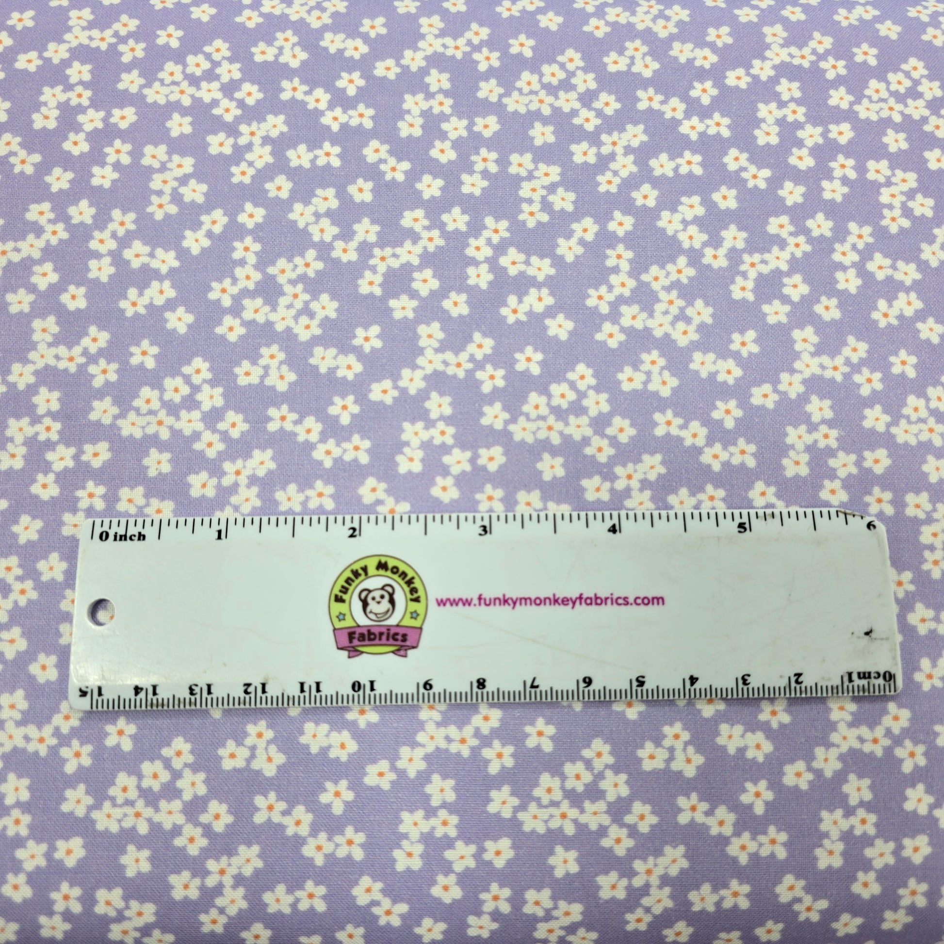 Light Purple Floral Clusters - Camelot Cotton