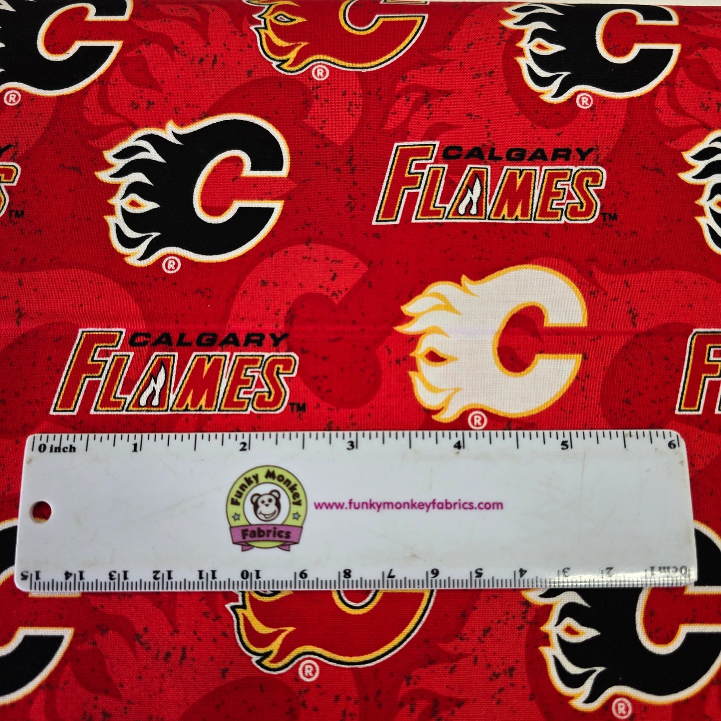 NHL Tone on Tone Calgary Flames - Sykel Enterprises Cotton