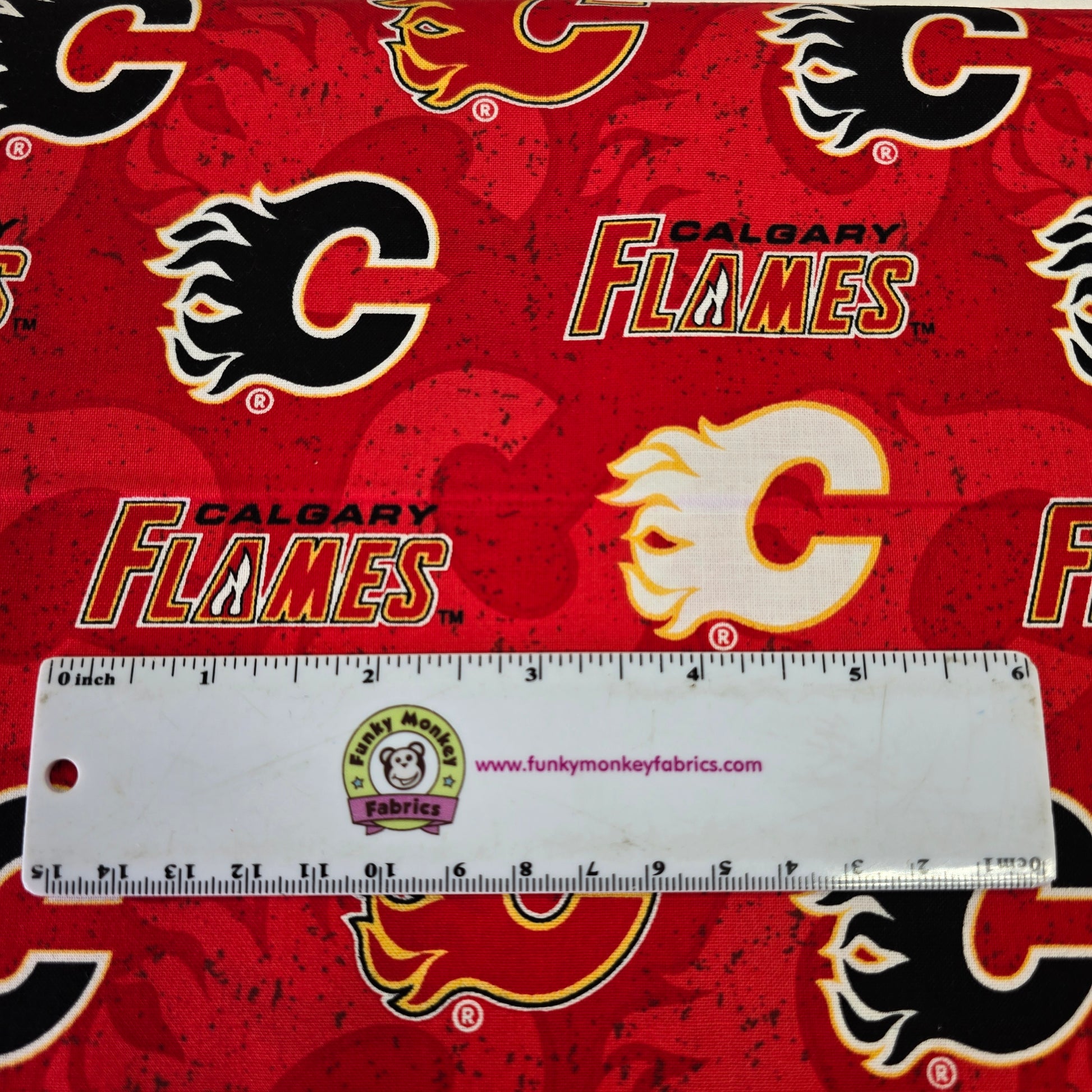 NHL Tone on Tone Calgary Flames - Sykel Enterprises Cotton