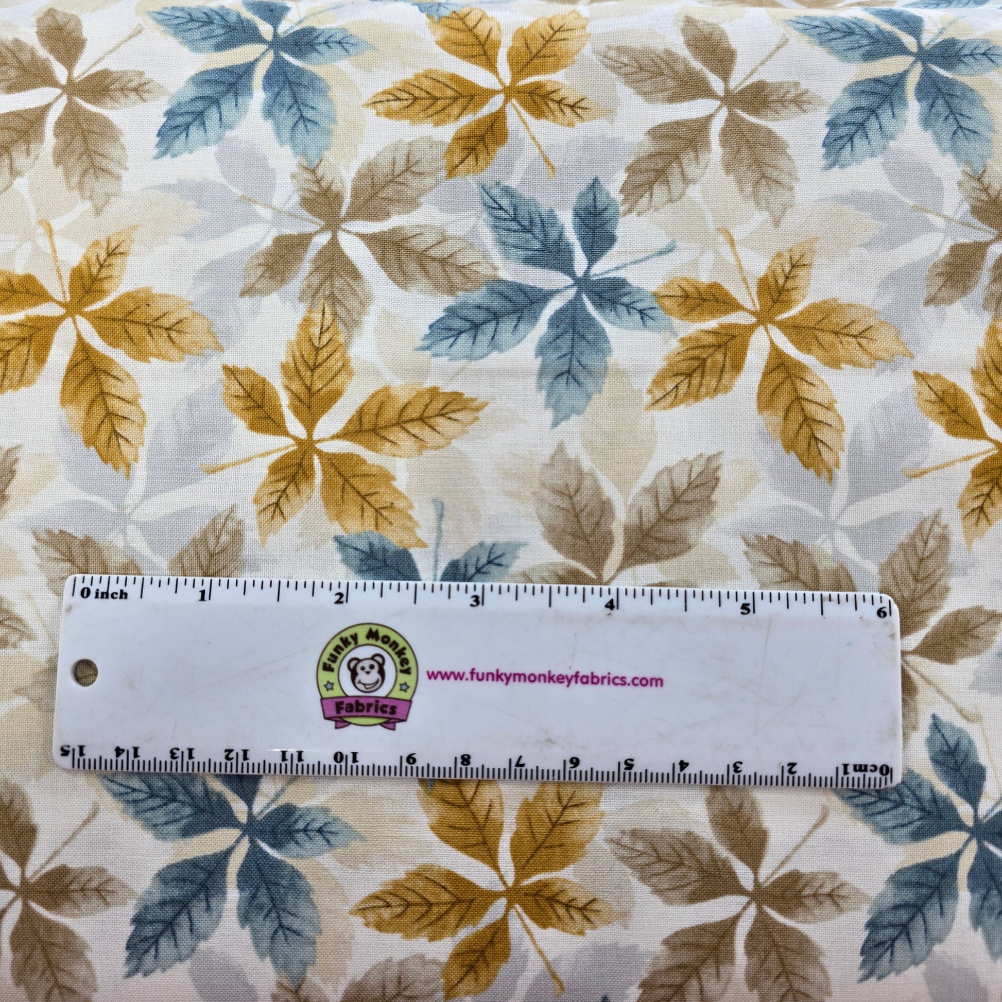 Multi Leaf Toss - Blank Cotton