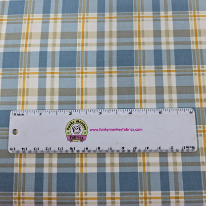 Blue Plaid - Blank Cotton