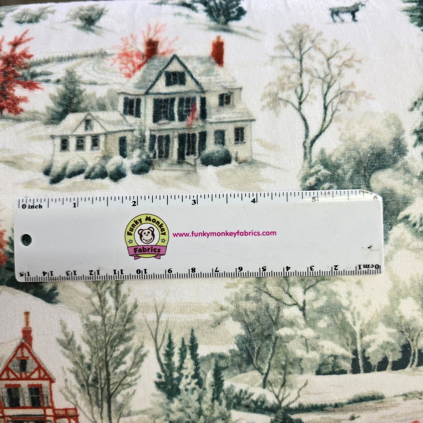Tinseltown Spruce Digital - Shannon Fabrics Minky