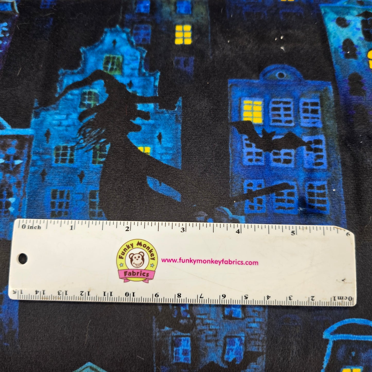 CLEARANCE Batty Witch Digital - Shannon Fabrics Minky