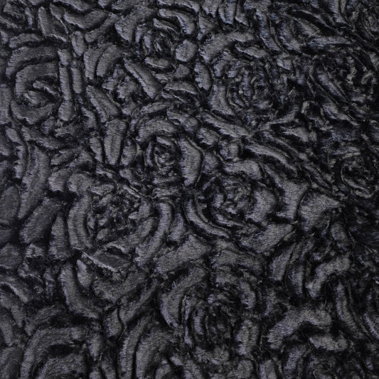 Black Demi Rose - Shannon Fabrics Cuddle Minky
