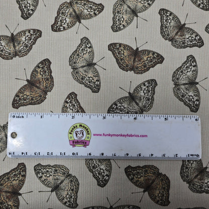 Butterflies Flying - Blank Cotton